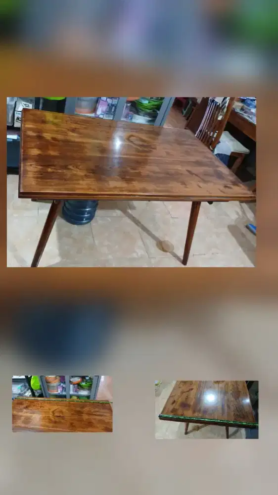 Meja makan jati lawasan