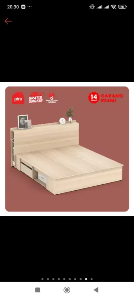 Dipan Rakit King Size 200x180 cm Kondisi Bagus