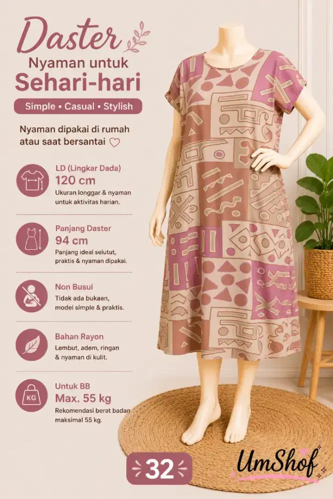 Daster bahan rayon