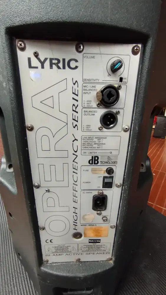 BI-AMP ACTIVE SPEAKER OPERA LYRIC 415