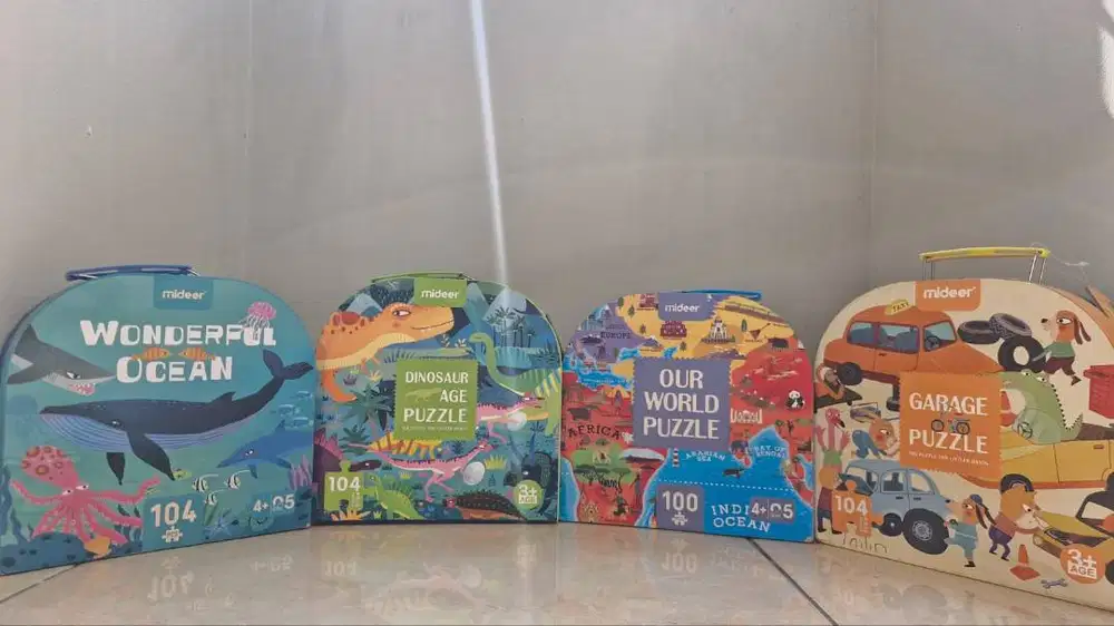 [PRELOVED] Mideer Puzzle 104 Pcs - Seri Wonderful Ocean / Dinosaur / W