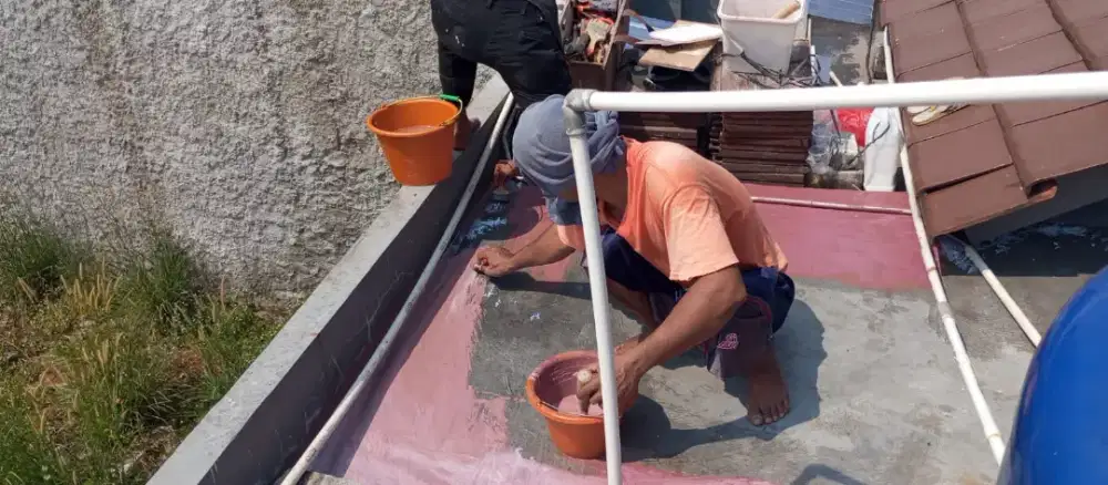 Waterproofing coating groting