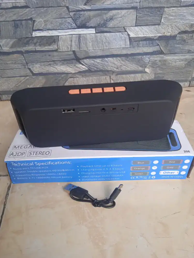 Speaker mini bluetooth baru ada box dobel speaker poris cipondoh