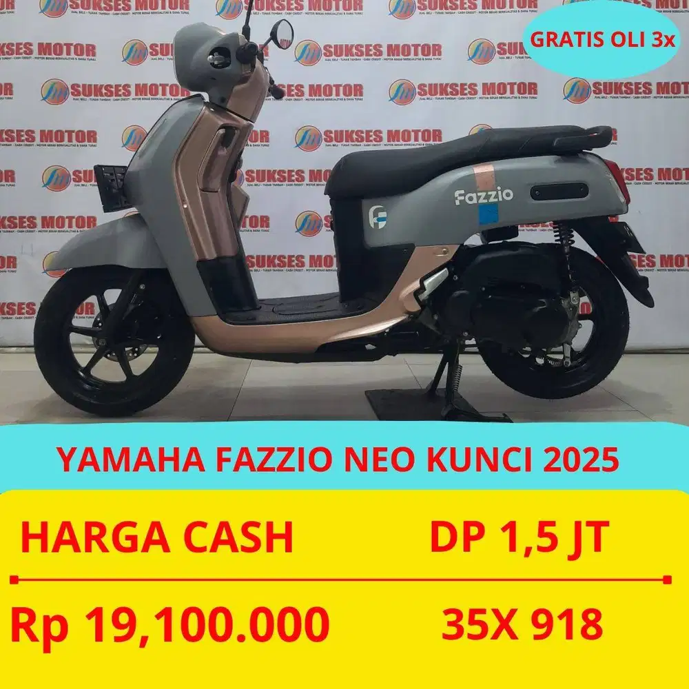 YAMAHA FAZZIO NEO KUNCI 2025 DP MURAH 1,5 JUTA GUYS