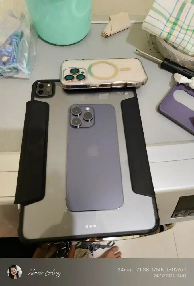 Jual iPhone 14 PM 256gb Deep Purple