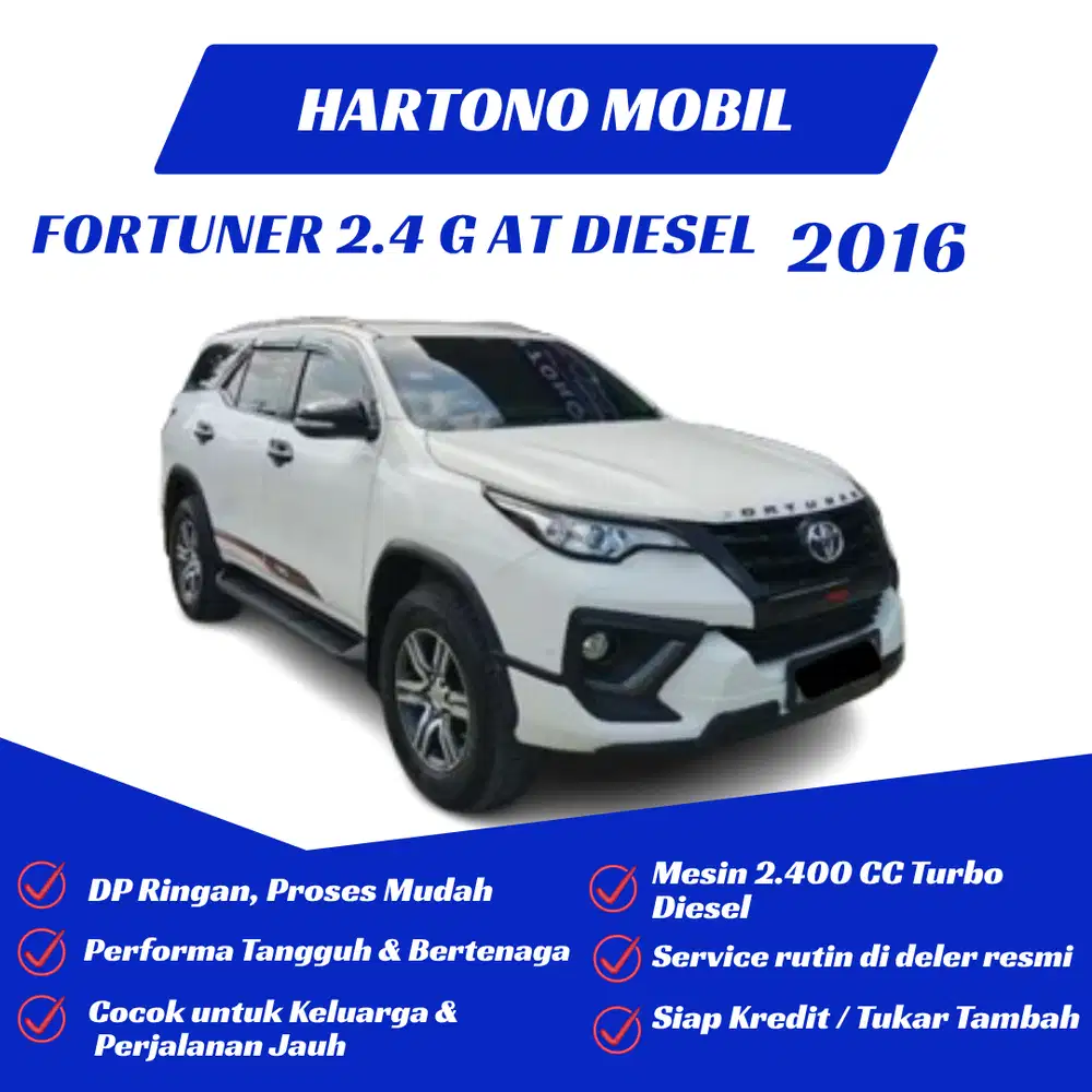 Fortuner 2.4 G AT Diesel 2016