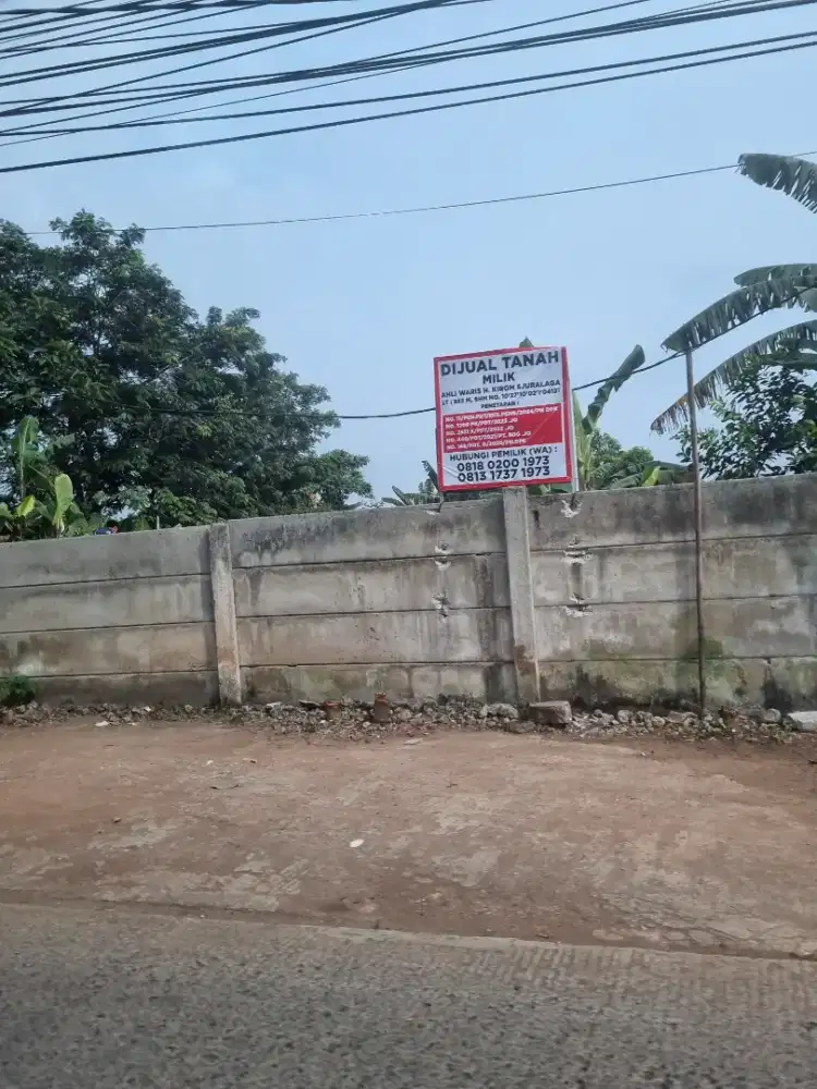Di Jual  CEPAT Tanah luas 885 m, SHM