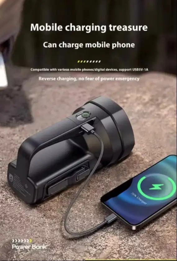 Philips SFL3241 Rechargeable 6000mAh Bisa Charge HP – Like New Rp250.0