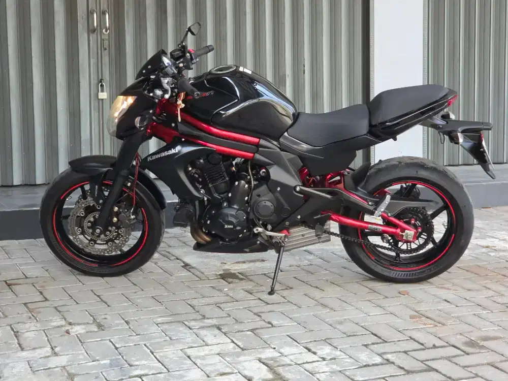 Moge Naked Kawasaki ER6N/ER6 ABS th 2015 Km9rb Red Chasis Like New