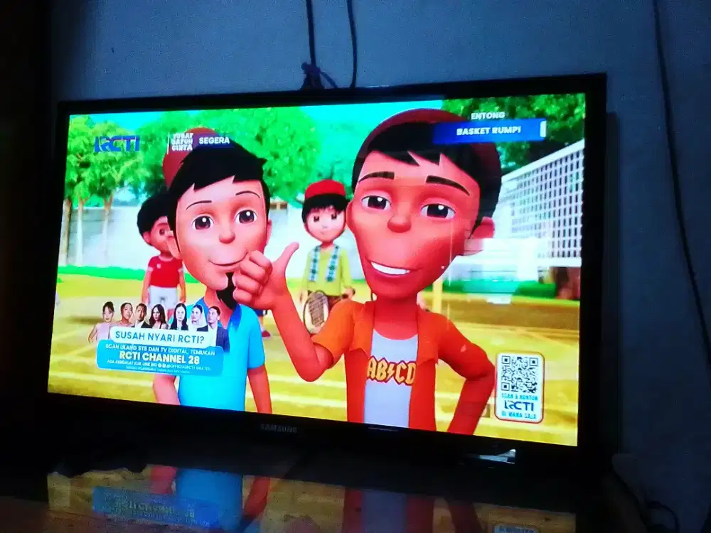 Jual tv Samsung plasma 43in analog +remot  kondisi normal