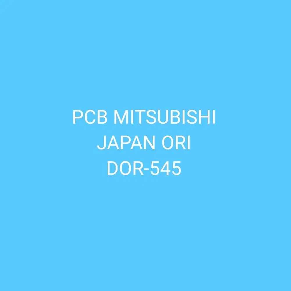PCB MITSUBISHI ELEVATOR DOR-545