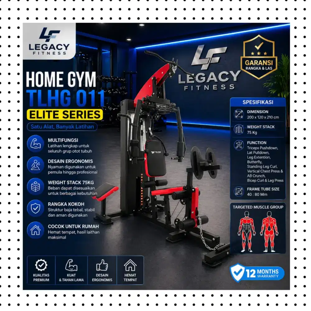 Homegym Legpress TLHG-011 alat fitnes GFL-817