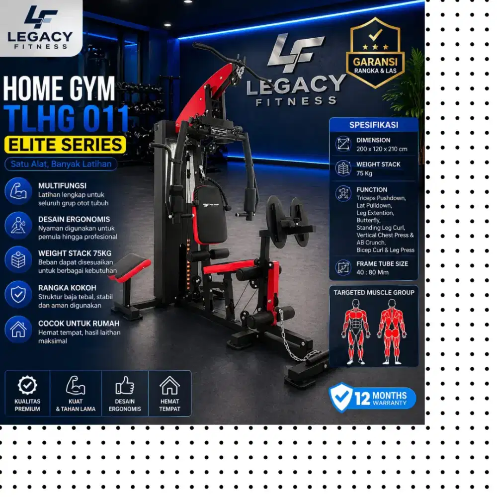 Homegym Legpress TLHG-011 alat fitnes GFL-817