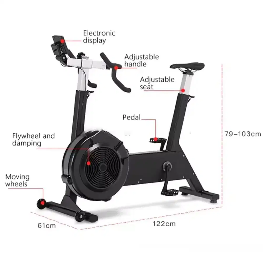 Sepeda statis upright bike like concept2 Bikeerg Uf312