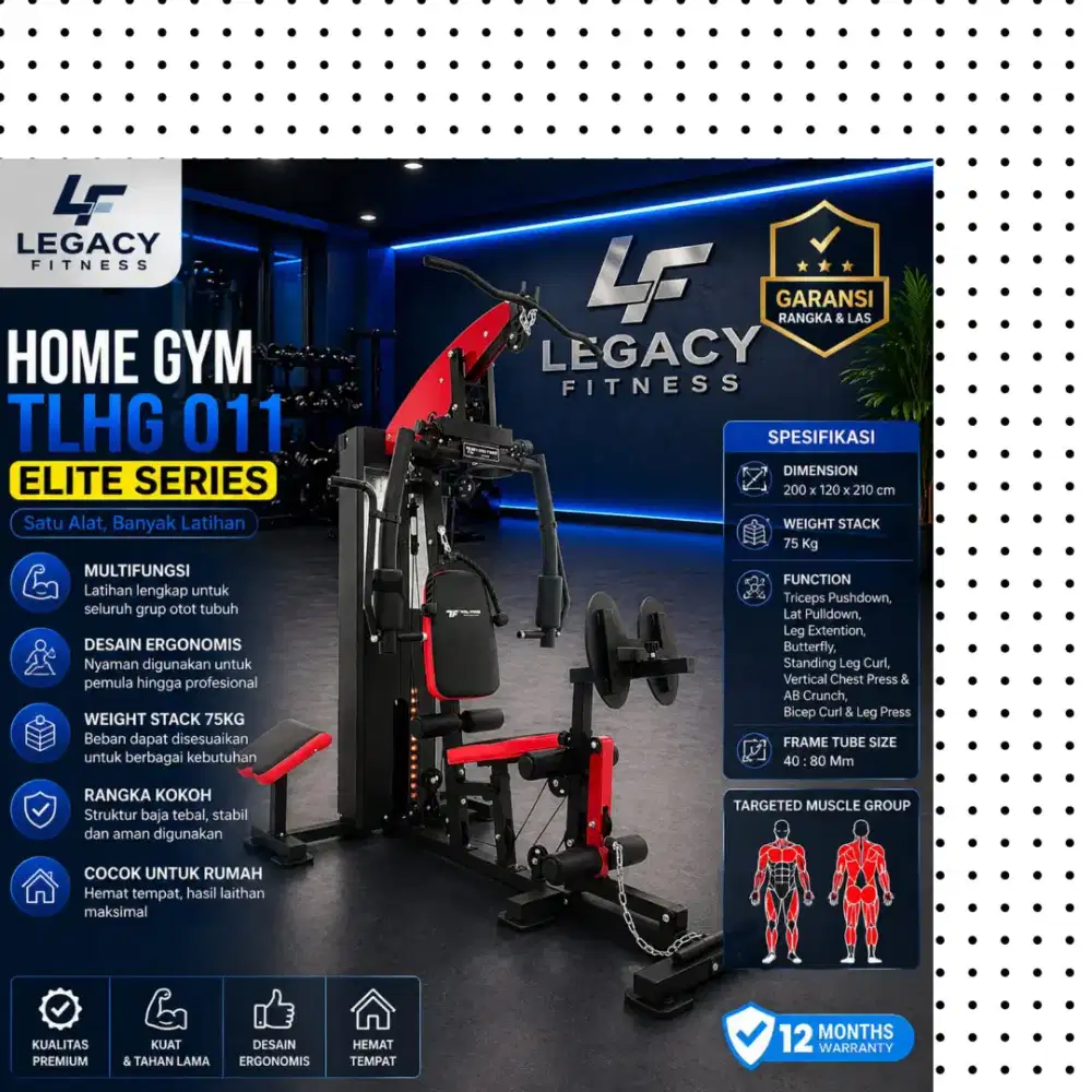 Homegym Legpress TLHG-011 alat fitnes GFL-817