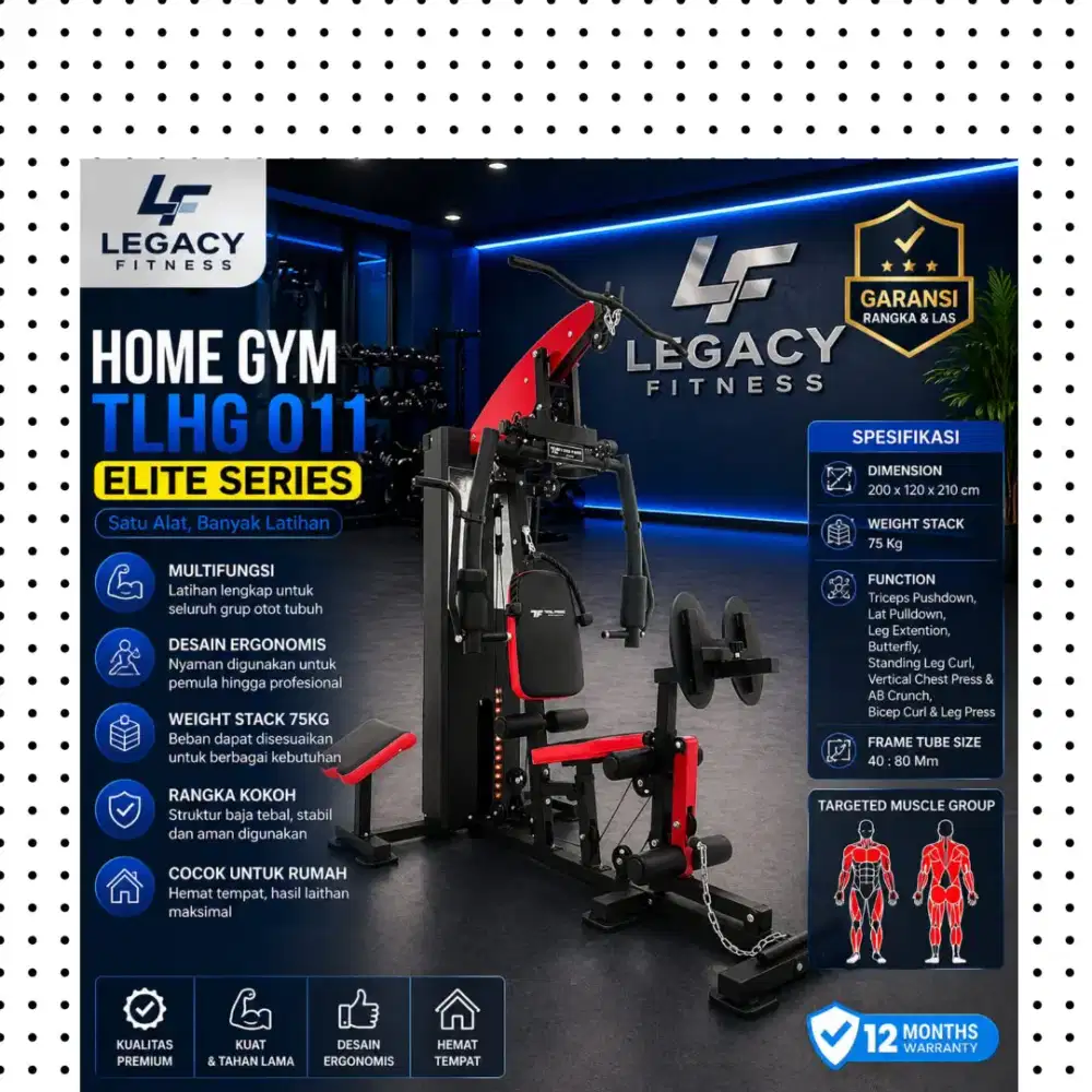 Homegym Legpress TLHG-011 alat fitnes GFL-817