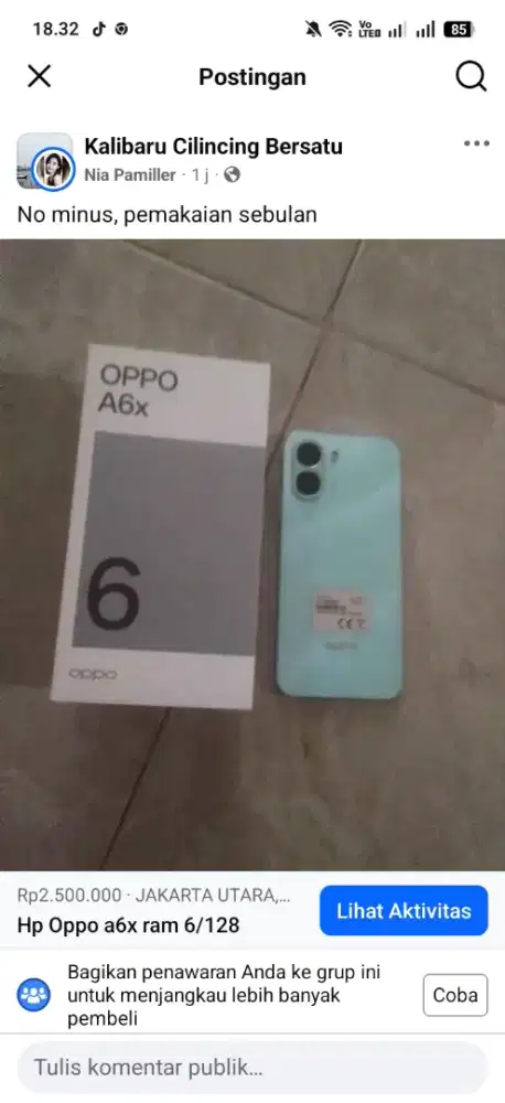 Oppo A6x ram 6/128