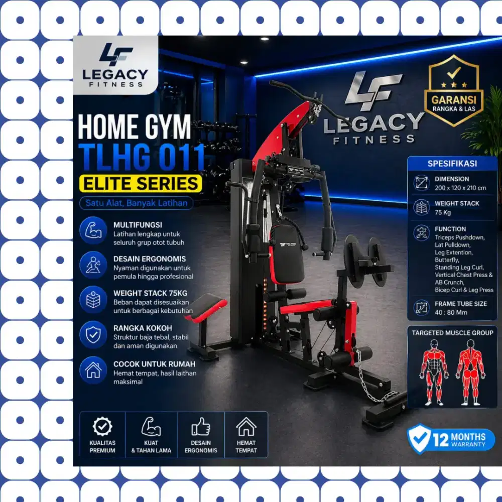 Homegym Legpress TLHG-011 alat fitnes GFL-817