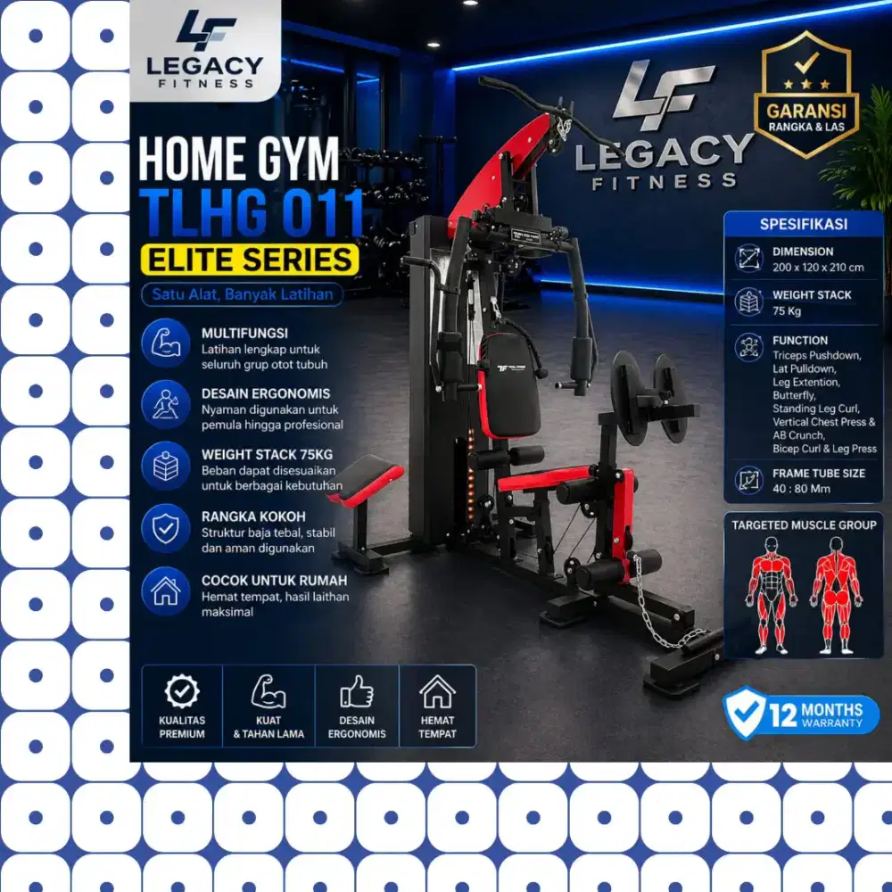 Homegym Legpress TLHG-011 alat fitnes GFL-817