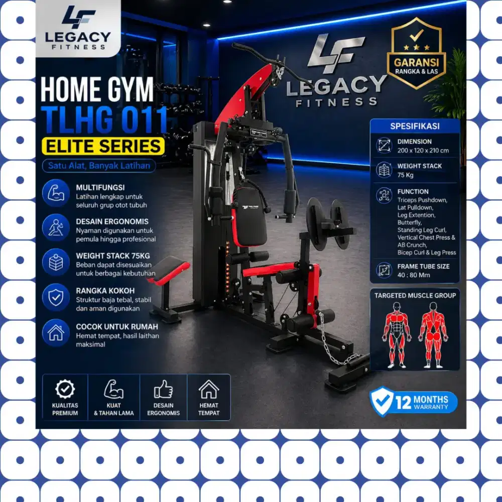Homegym Legpress TLHG-011 alat fitnes GFL-817