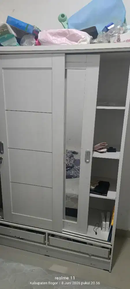 Lemari sleding 2 pintu