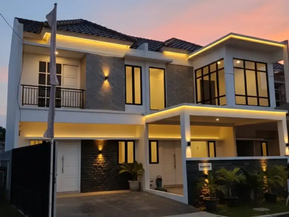 Rumah cluster 2lantai  cakep full bata merah dekat stasiun LRT Cikunir 1 Caman Jatibening