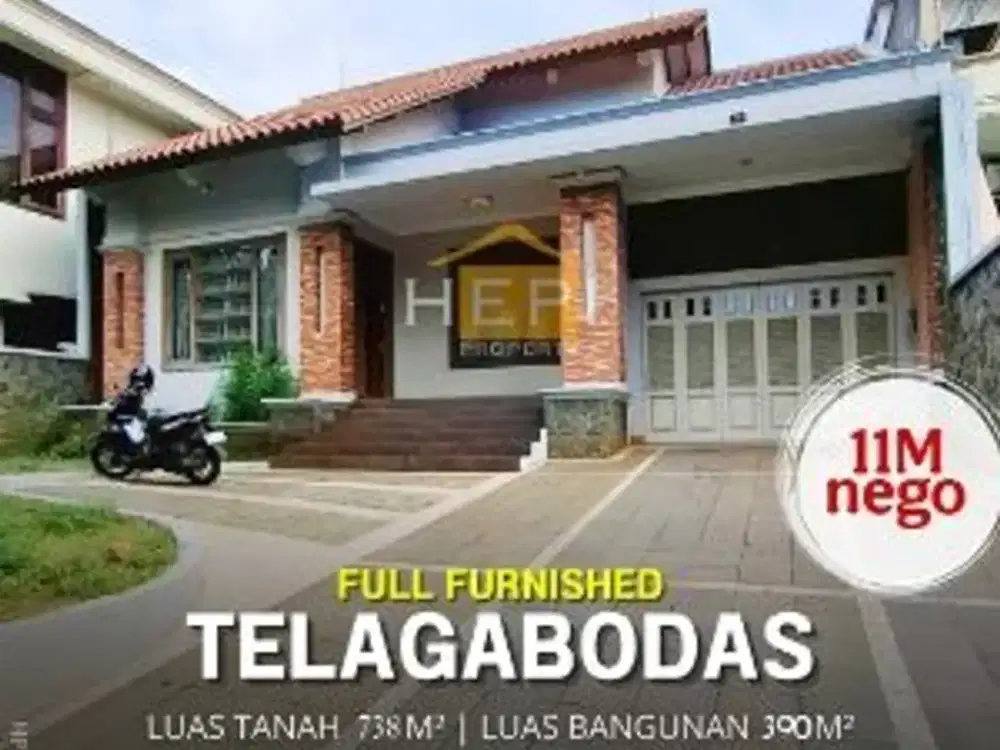 Dijual Rumah Full Furnished di Telagabodas Semarang
