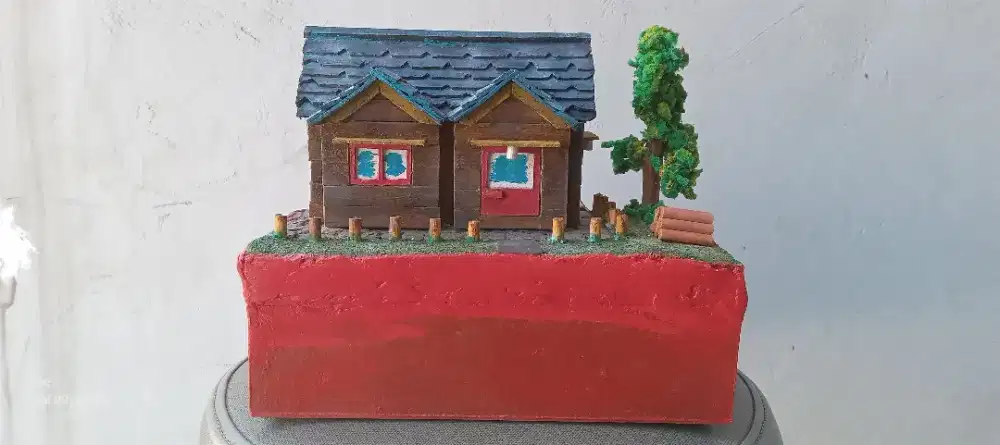 Diorama rumah mini