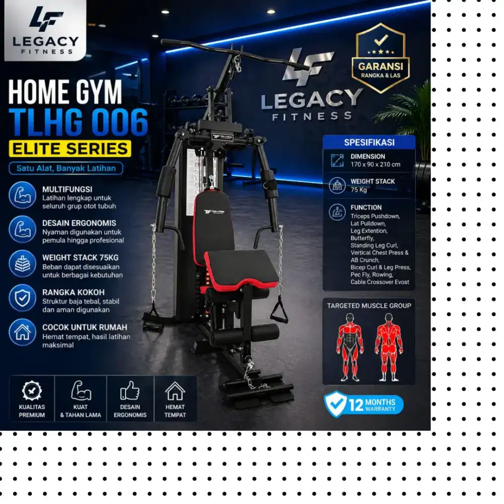 Homegym multigym TL-006 alat kebugaran JGR-362