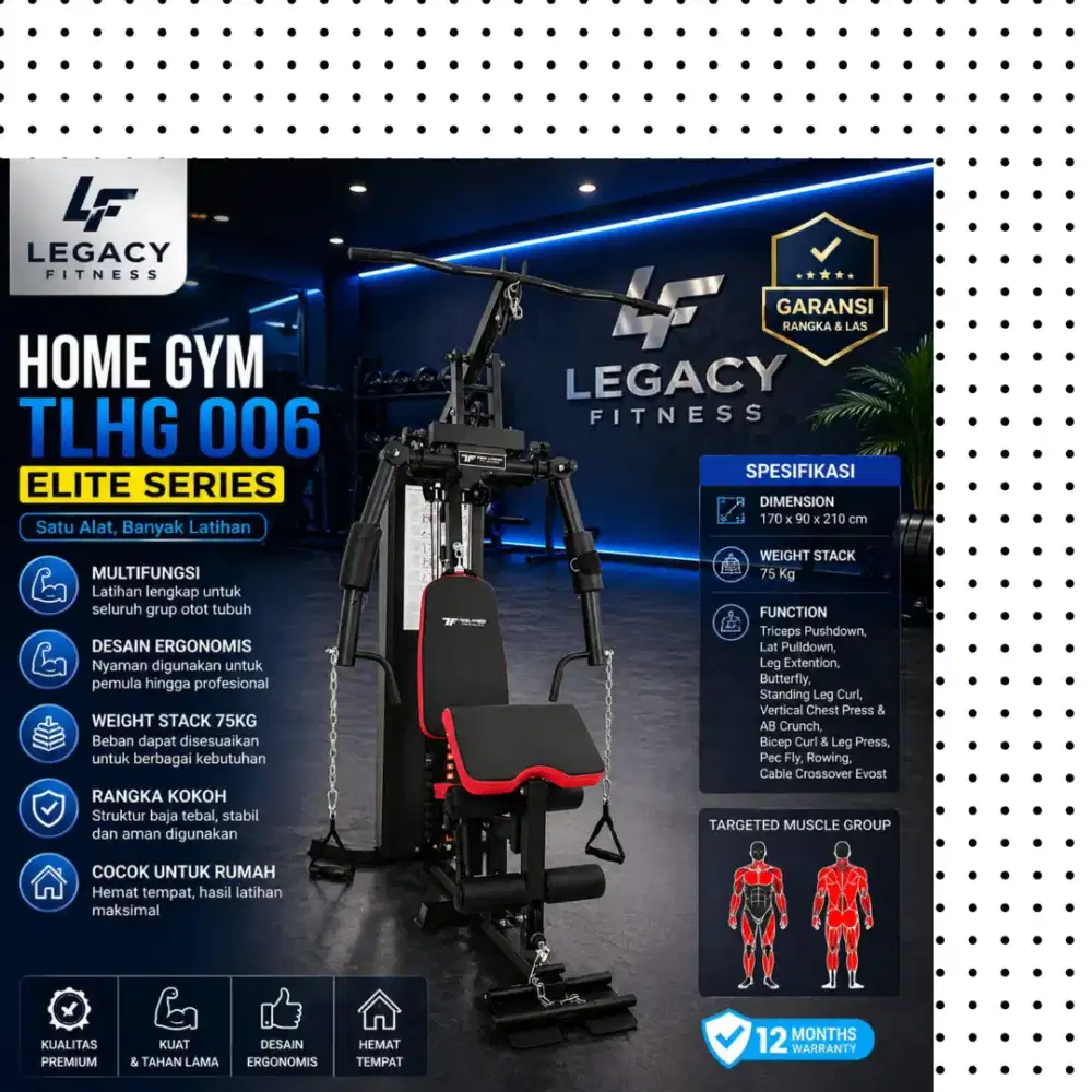 Homegym multigym TL-006 alat kebugaran JGR-362