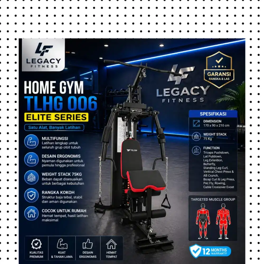Homegym multigym TL-006 alat kebugaran JGR-362