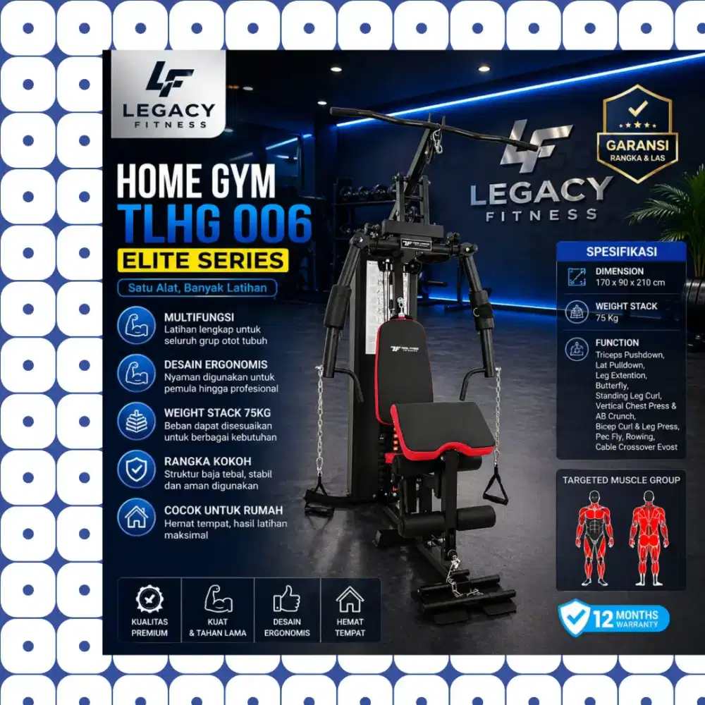Homegym multigym TL-006 alat kebugaran JGR-362