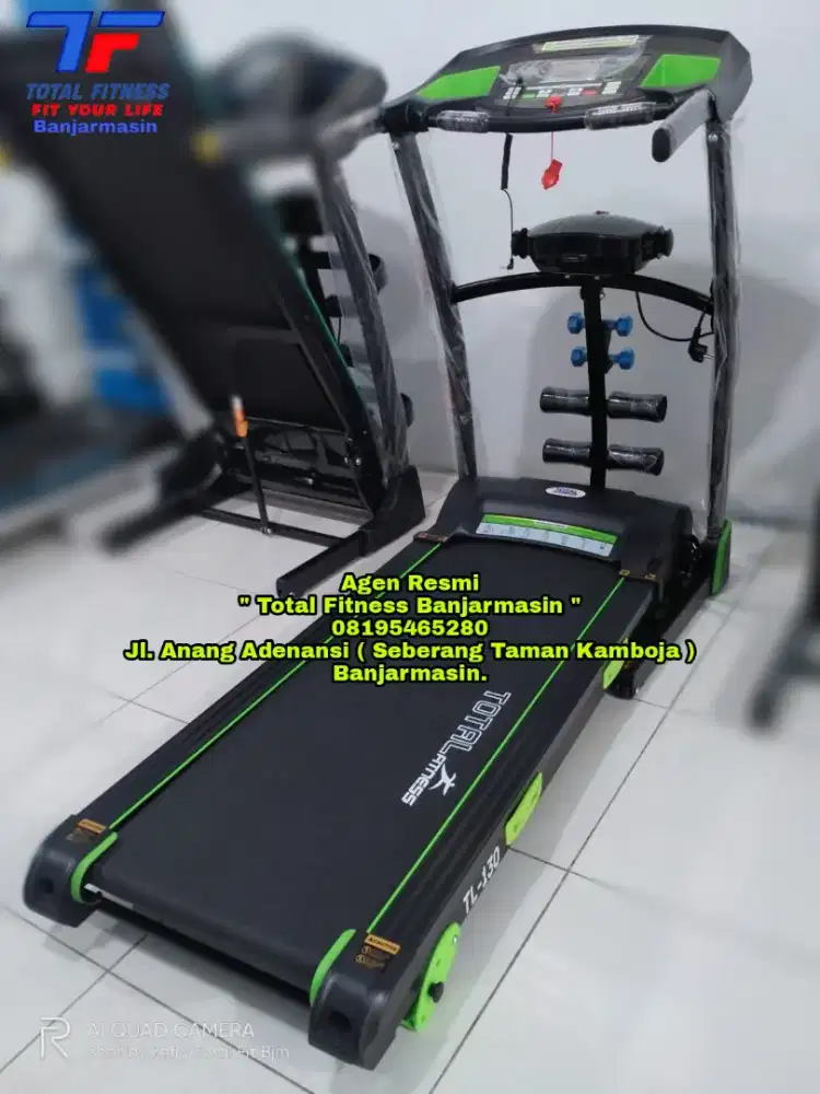 Ready Treadmill Elektrik Terlaris 3 Fungsi Area Lari Panj