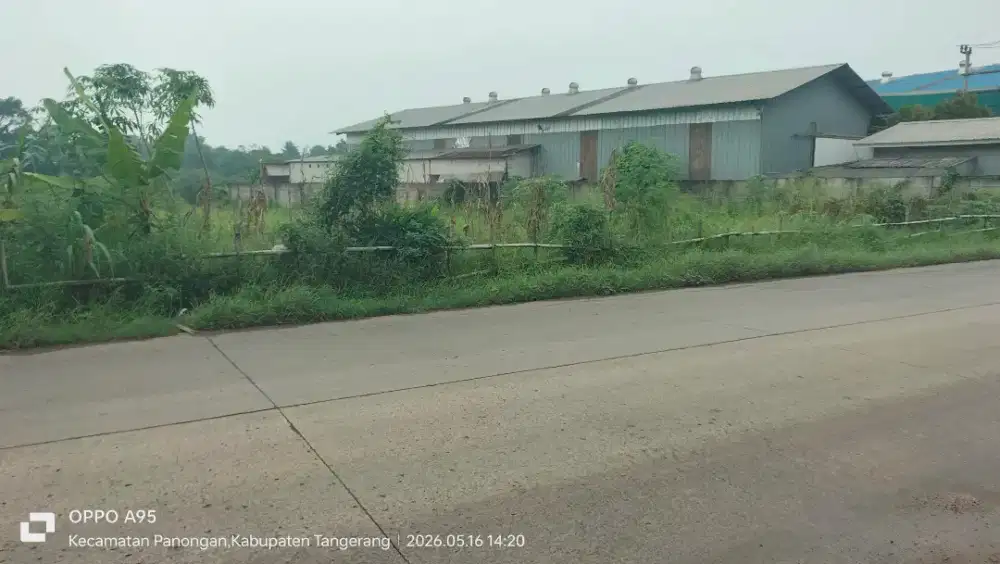 Di jual tanah peruntukan gudang pabrik
