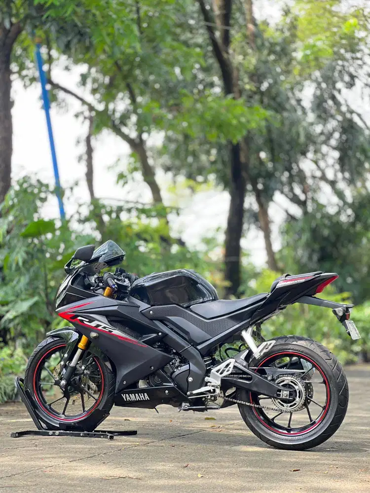 YAMAHA R15 V3 2019 HITAM DOFF KM 8K PAJAK ON SIAP GAS