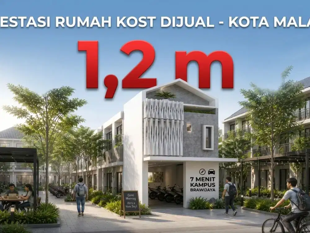 Dijual Kost 2 Lantai Merjosari Malang Lingkungan Kampus UB Aset Produktif Bebas Nego