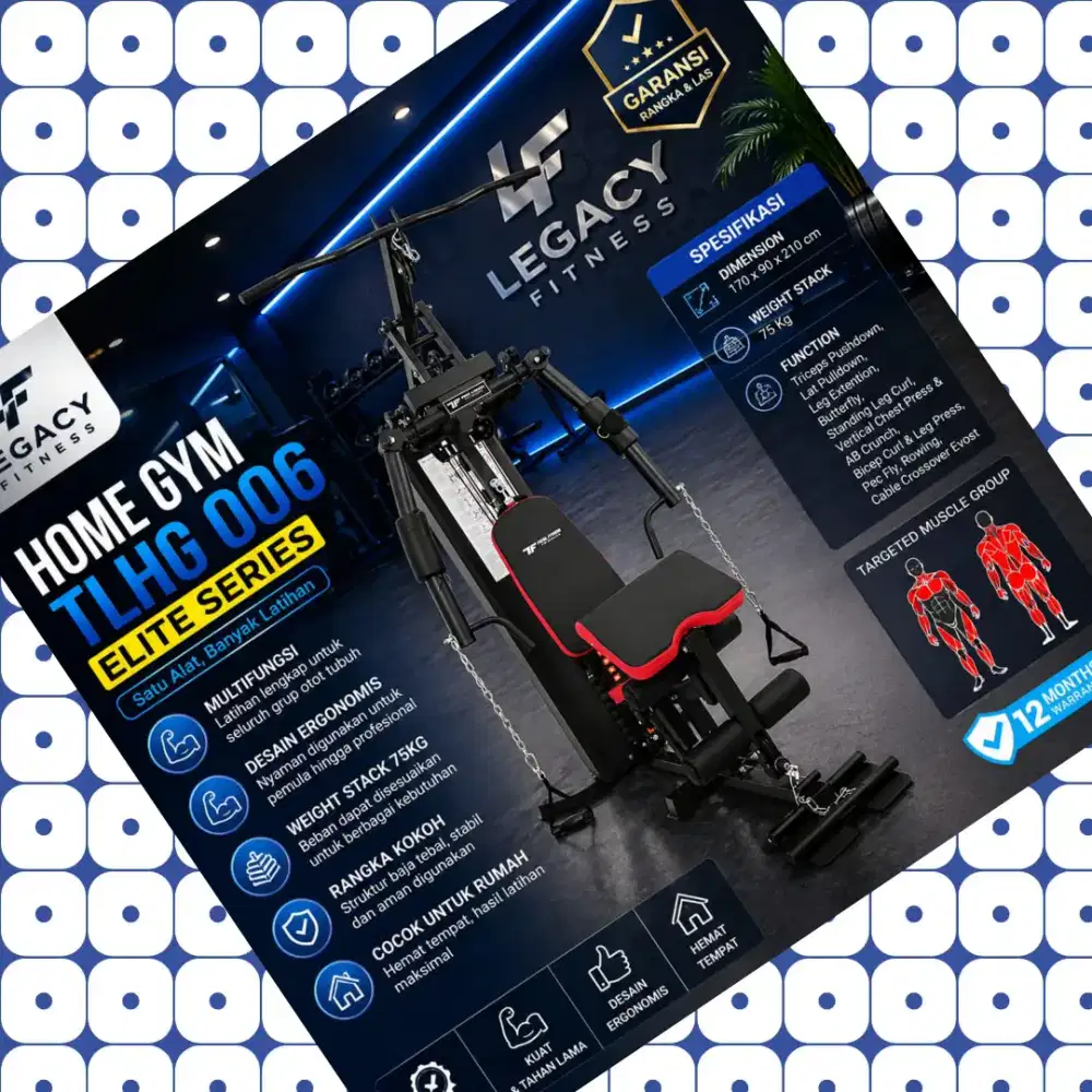 Homegym multigym TL-006 alat kebugaran JGR-362