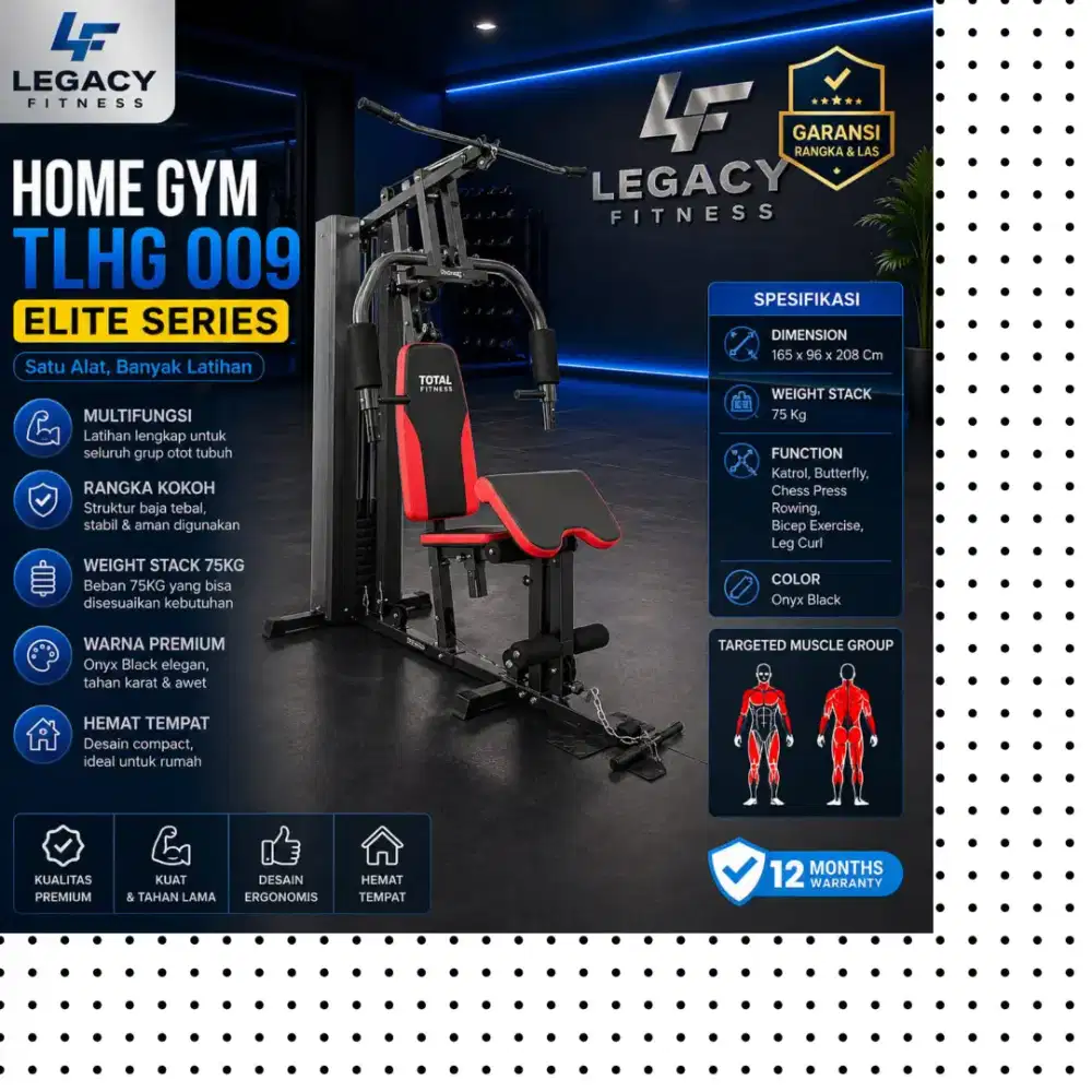 Homegym TLHG-009 75Kg alat olahraga GNE-539