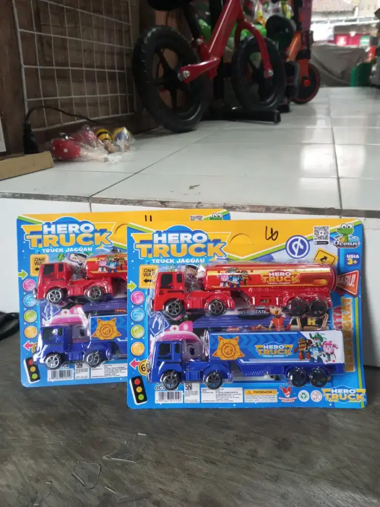 Mainan Anak Truk tangki isi 2