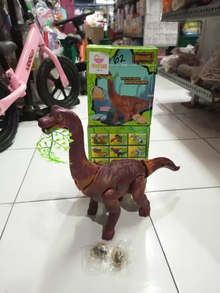 Mainan Anak Dino Baterai telur