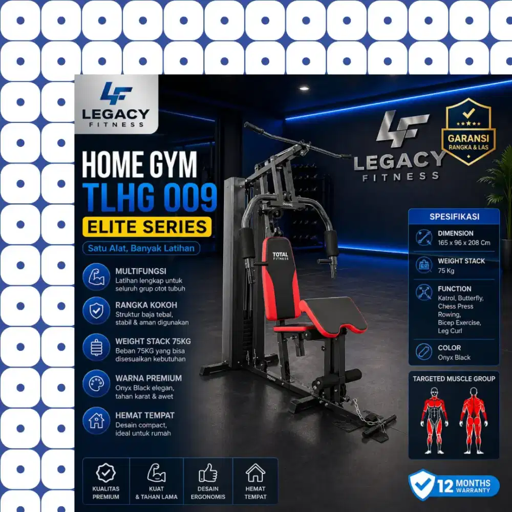 Homegym TLHG-009 75Kg alat olahraga GNE-539