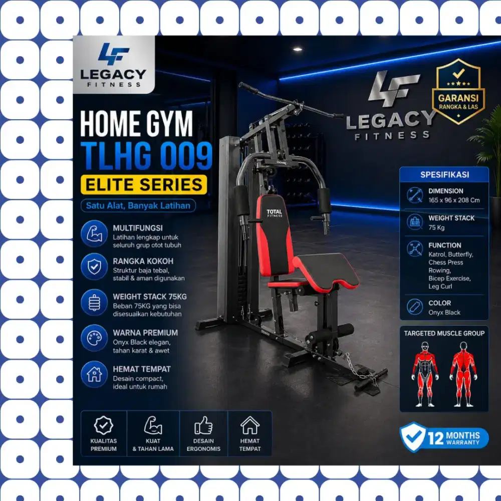 Homegym TLHG-009 75Kg alat olahraga GNE-539