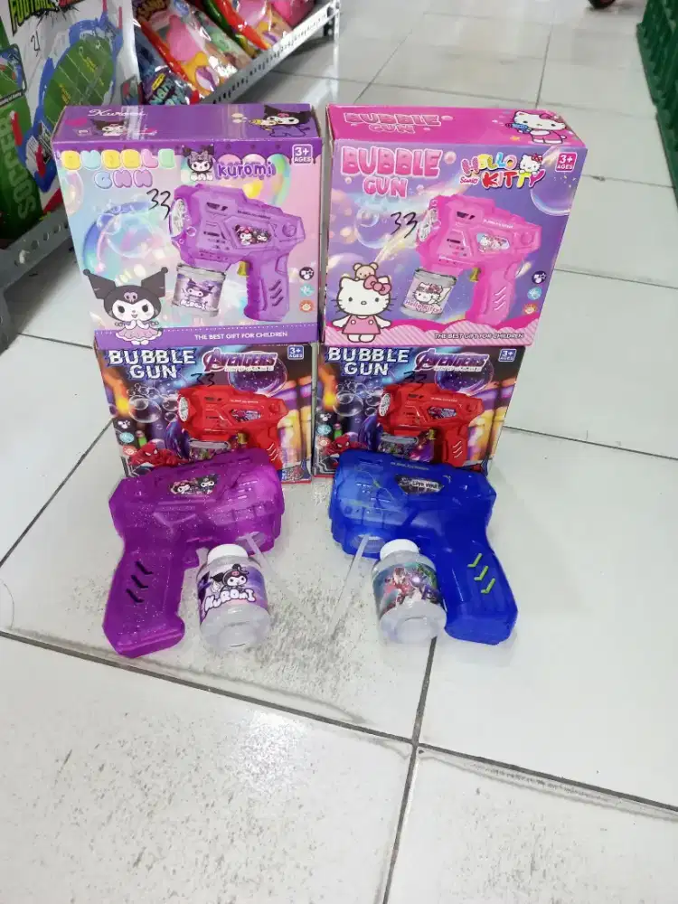 Mainan Anak Bubble Gun Baterai