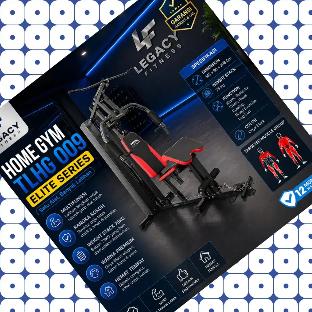 Homegym TLHG-009 75Kg alat olahraga GNE-539