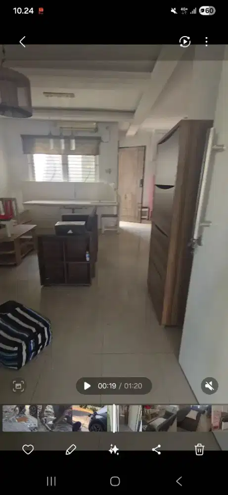 Meja informa.Kursi ikea.Kulkas LG .Kursi .Kasur Ranjang