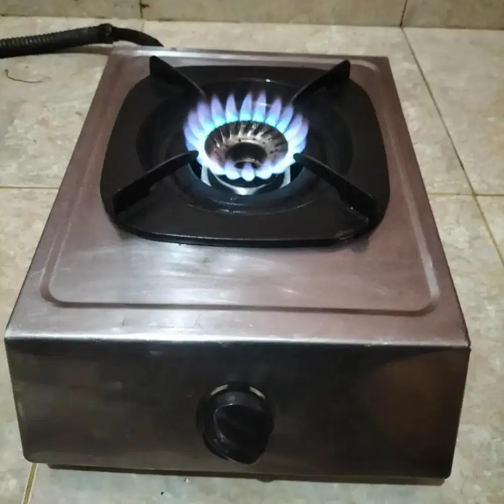 Kompor gas Rinnai 1 tungku stenlis normal Bek Ut, yg di jual kmpor aja