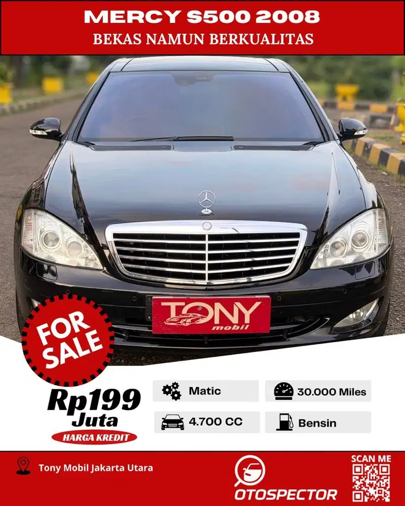 Antik - Mercedes Benz S500 2008 Hitam