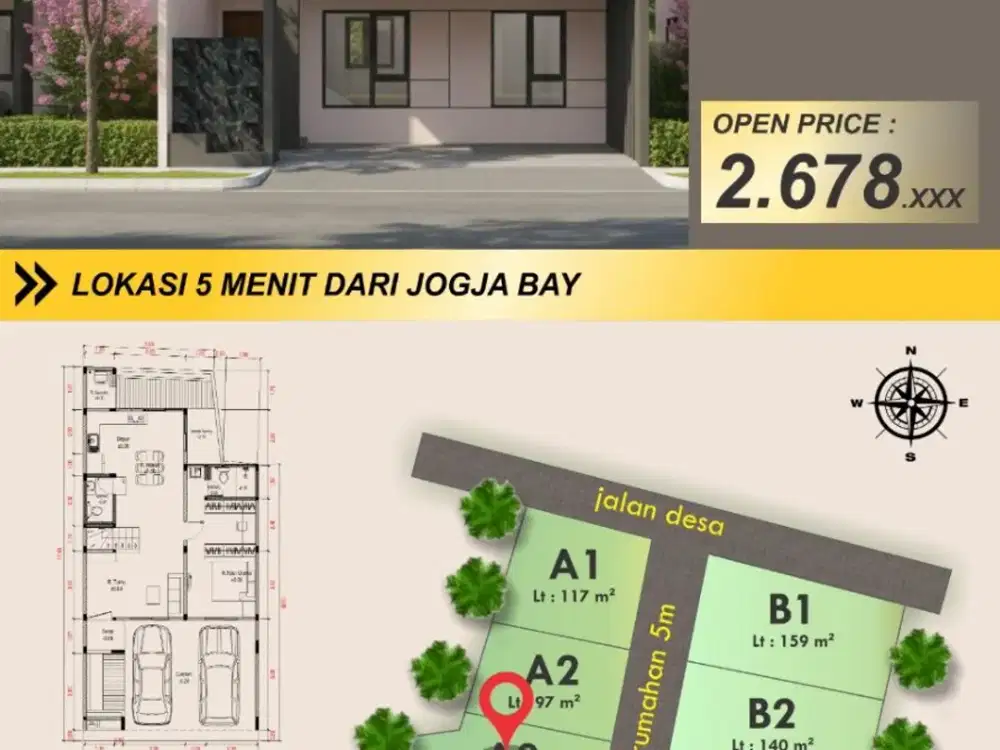 Rumah Baru di Perumahan Bumi Sentosa Sukoharjo, Ngaglik, Sleman, Yogyakarta