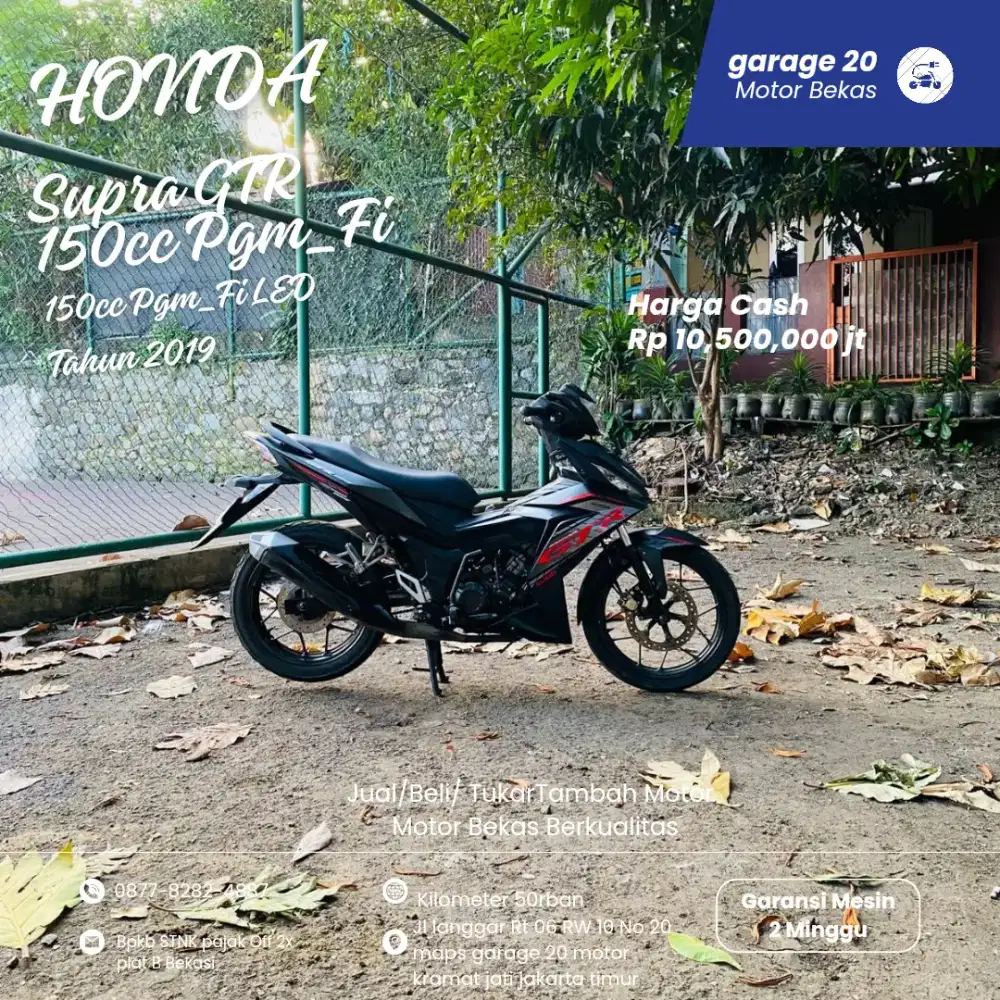 Honda Supra GTR 150cc Pgm_Fi Tahun 2019
