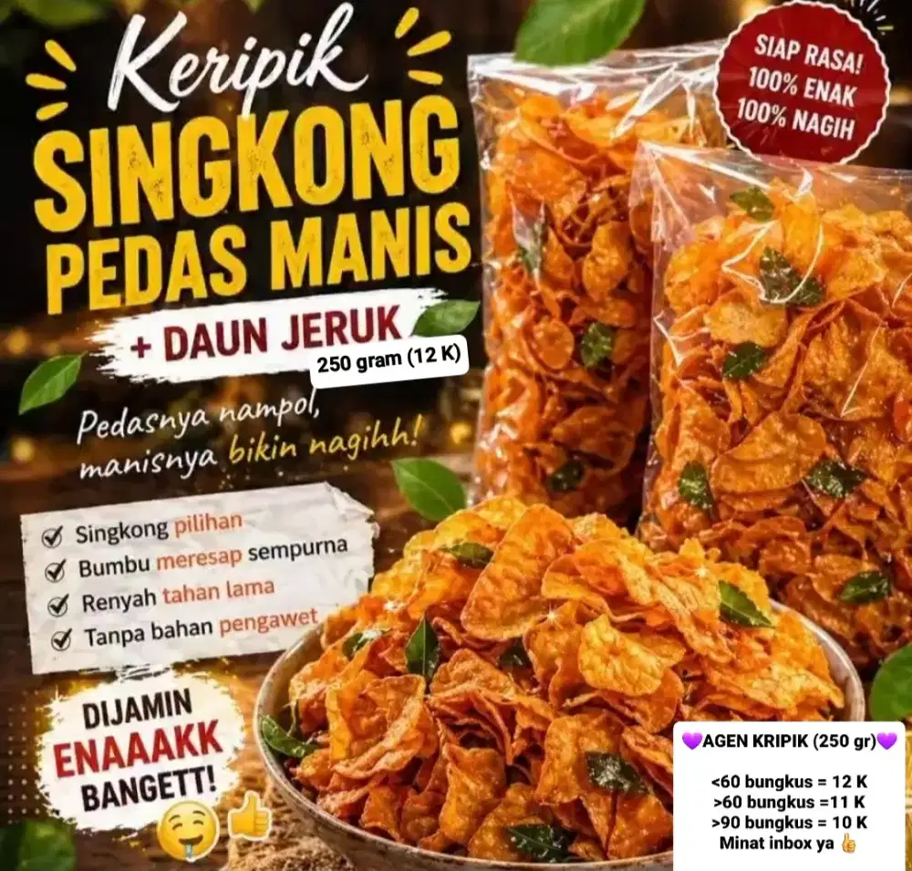 AGEN KRIPIK PEDAS MANIS NUSANTARA